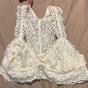 Altar'd State Cream Lace Bandeau